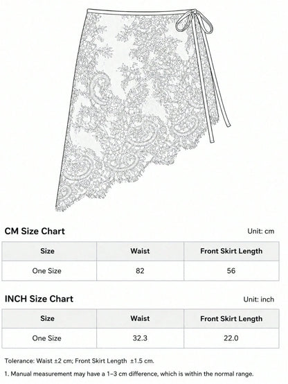 Women's Vacation Style Short Lace Sheer Cover-Up Dress Beach