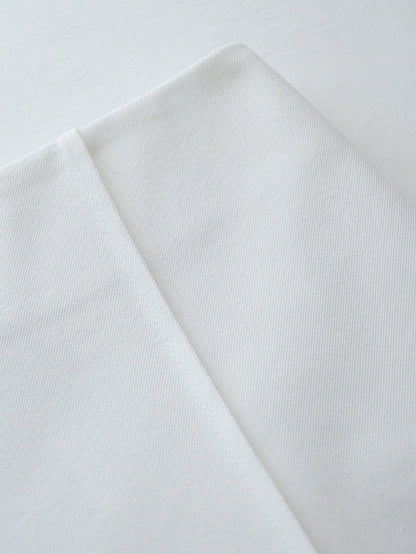 Women's White Woven Fabric Straight Leg Shorts, Elegant Summer Essential, Summer White Shorts, Side Zipper, Versatile Summer Shorts