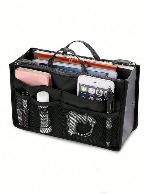 Women Travel Insert Organizer Handbag Purse Large Liner Lady Makeup Cosmetic Bag Female Tote Bag Classic Inner Portable Organizer Makeup Bag Make Up Accessories For Teen Girls Women College Students R