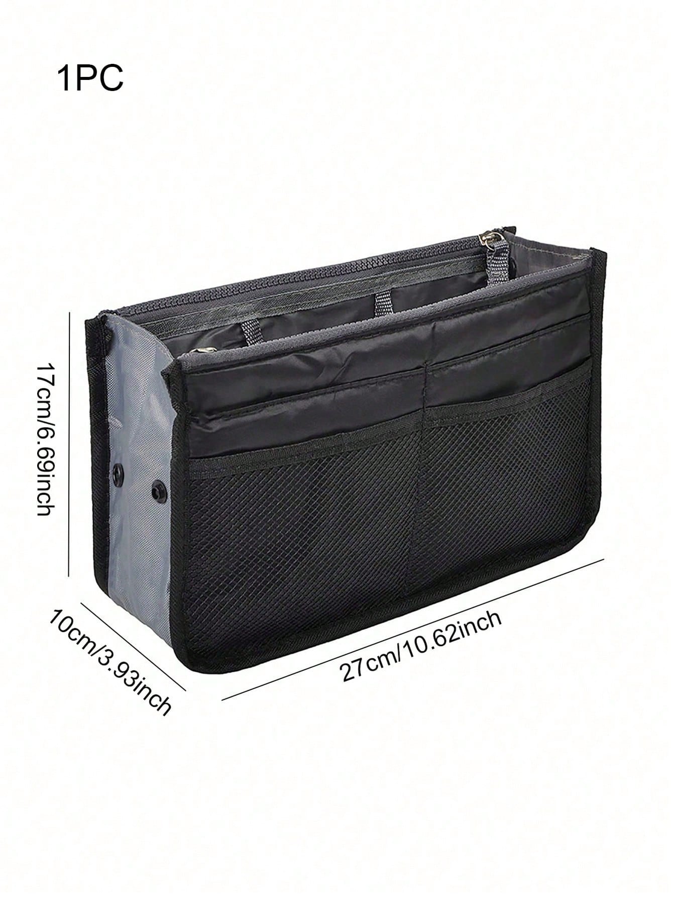 Women Travel Insert Organizer Handbag Purse Large Liner Lady Makeup Cosmetic Bag Female Tote Bag Classic Inner Portable Organizer Makeup Bag Make Up Accessories For Teen Girls Women College Students R