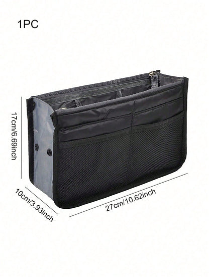 Women Travel Insert Organizer Handbag Purse Large Liner Lady Makeup Cosmetic Bag Female Tote Bag Classic Inner Portable Organizer Makeup Bag Make Up Accessories For Teen Girls Women College Students R