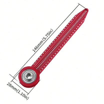 Woodworking Marking Tool, Woodworking Drawing Compass, Aluminum Alloy Drawing Tool Hole Ruler, High-Precision Woodworking Marking Gauge, Concentric Axis Design And Painting, Engineering Decoration Hol