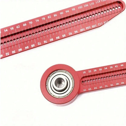 Woodworking Marking Tool, Woodworking Drawing Compass, Aluminum Alloy Drawing Tool Hole Ruler, High-Precision Woodworking Marking Gauge, Concentric Axis Design And Painting, Engineering Decoration Hol