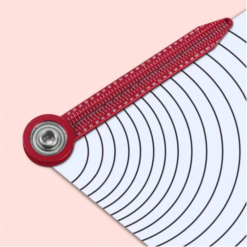 Woodworking Marking Tool, Woodworking Drawing Compass, Aluminum Alloy Drawing Tool Hole Ruler, High-Precision Woodworking Marking Gauge, Concentric Axis Design And Painting, Engineering Decoration Hol