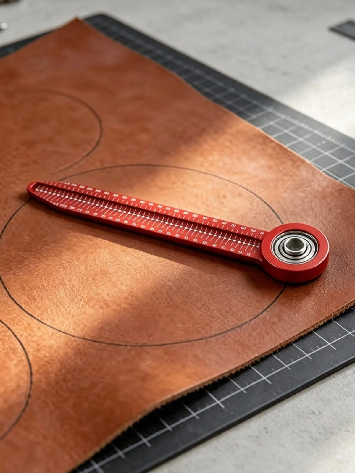 Woodworking Scribing Gauge, Woodworking Drawing Compasses Round Drawing Tool Hole Ruler, High Precision Woodworking Scribing Gauge, Scribing Measuring Tool