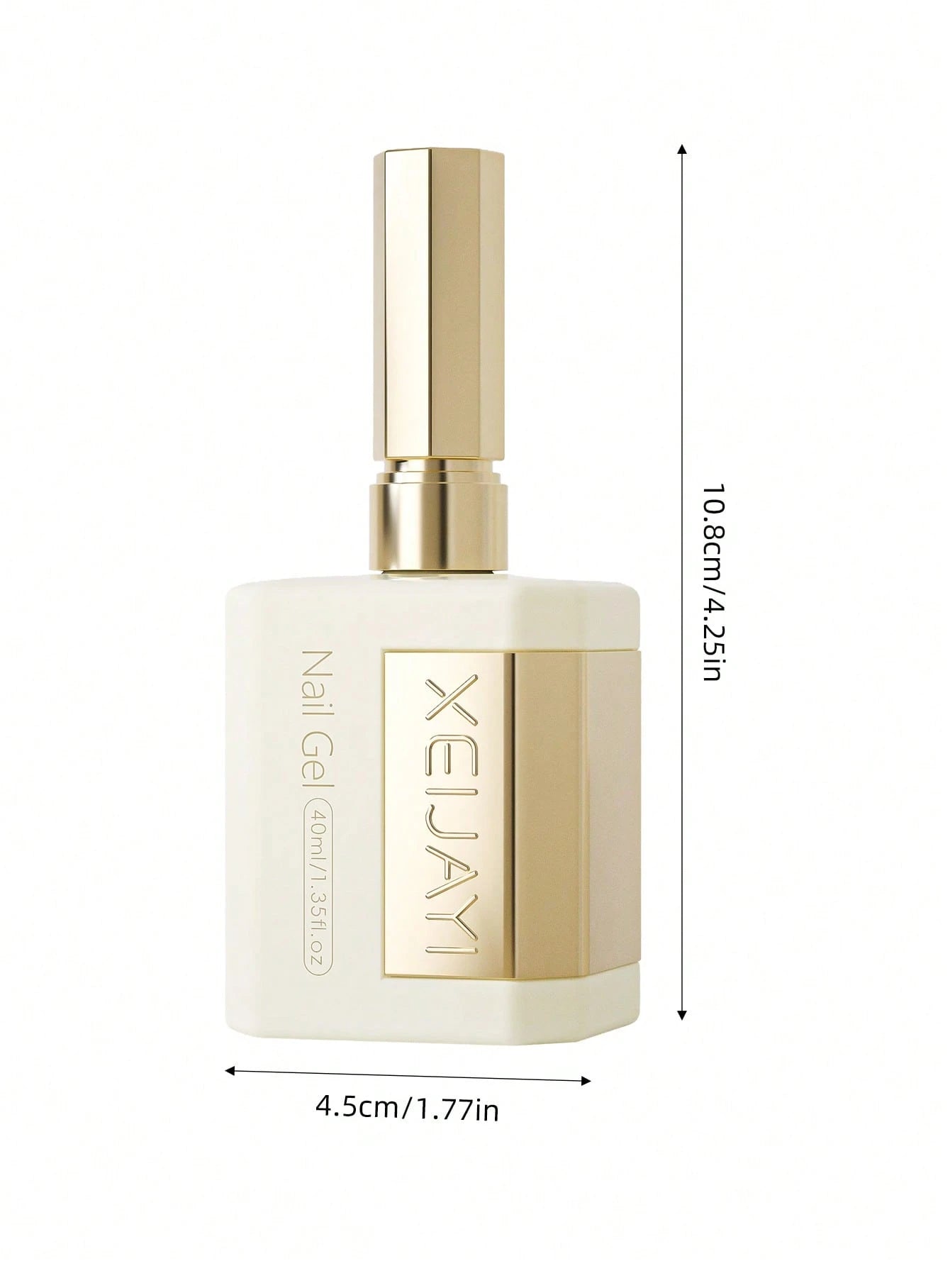 XEIJAYI 40ml Large Card Bottle Soak Off Gel Polish High Shine Longlasting Easy To Apply Solid Color For Salon Home DIY Nail Art Nail Supplies