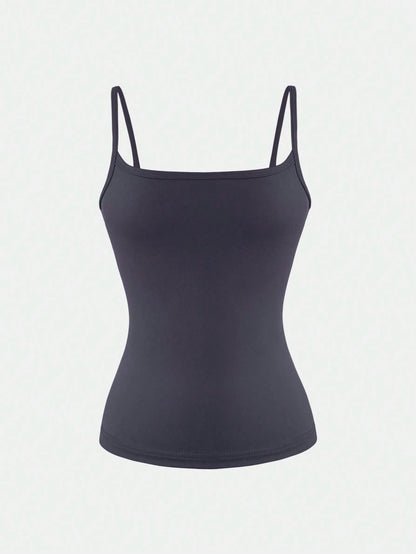 XLLAIS Sexy Backless Women Camisole, Elastic Casual Spaghetti Strap Tank Top, Summer