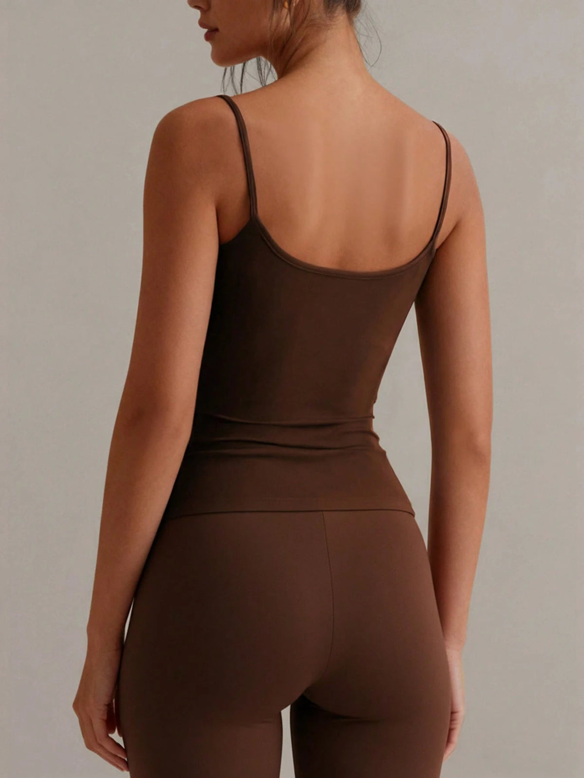 XLLAIS Sexy Backless Women Camisole, Elastic Casual Spaghetti Strap Tank Top, Summer