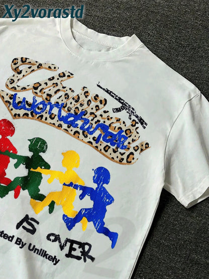 Y2K Rock Punk Short-Sleeved Shirt, Hip-Hop Style Graphic T-Shirt, Fashionable Men's Hip-Hop Long-Sleeved T-Shirt, Fun Retro T-Shirt, Ideal Gift.