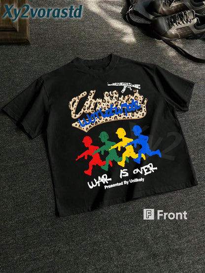 Y2K Rock Punk Short-Sleeved Shirt, Hip-Hop Style Graphic T-Shirt, Fashionable Men's Hip-Hop Long-Sleeved T-Shirt, Fun Retro T-Shirt, Ideal Gift.