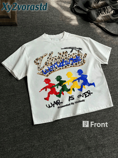 Y2K Rock Punk Short-Sleeved Shirt, Hip-Hop Style Graphic T-Shirt, Fashionable Men's Hip-Hop Long-Sleeved T-Shirt, Fun Retro T-Shirt, Ideal Gift.