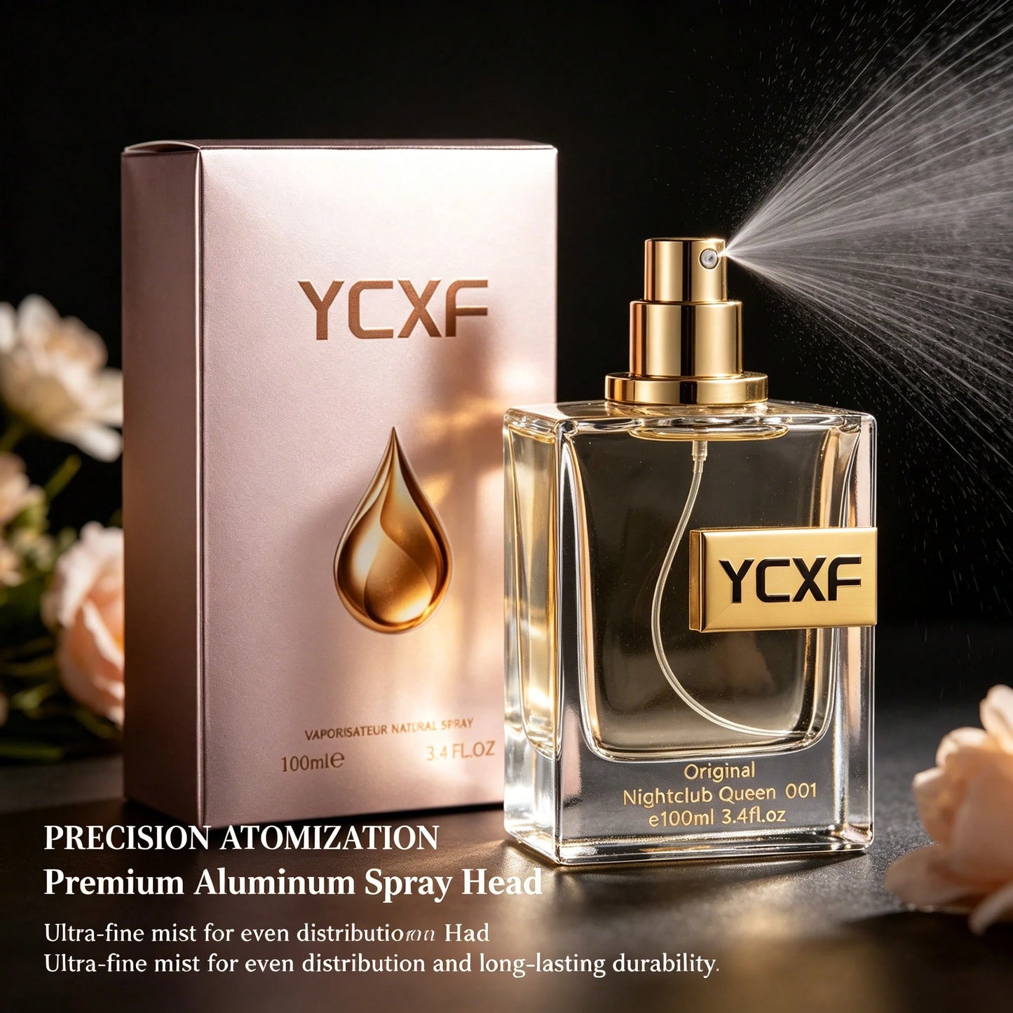 YCXF A Luxurious Niche Perfume Designed Specifically For Women, Offering Long-Lasting Fragrance In A 3.4-Ounce Bottle. This High-End Fragrance Is Perfect For Dates, Travel, And Everyday Use, Making It