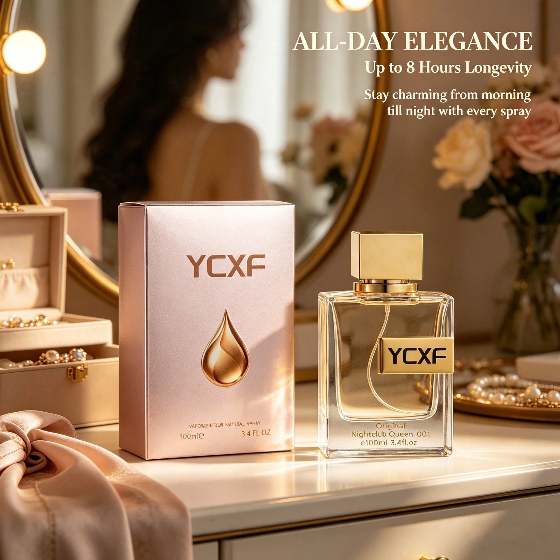 YCXF A Luxurious Niche Perfume Designed Specifically For Women, Offering Long-Lasting Fragrance In A 3.4-Ounce Bottle. This High-End Fragrance Is Perfect For Dates, Travel, And Everyday Use, Making It