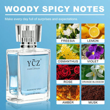 YCZ Men's Cologne 1.7 Oz (50 Ml) – Timeless Gentleman's Fragrance, Long-Lasting Fresh & Captivating Scent, Elegant Daily Wear For Men