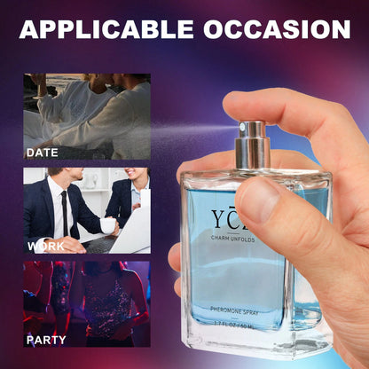 YCZ Men's Cologne 1.7 Oz (50 Ml) – Timeless Gentleman's Fragrance, Long-Lasting Fresh & Captivating Scent, Elegant Daily Wear For Men