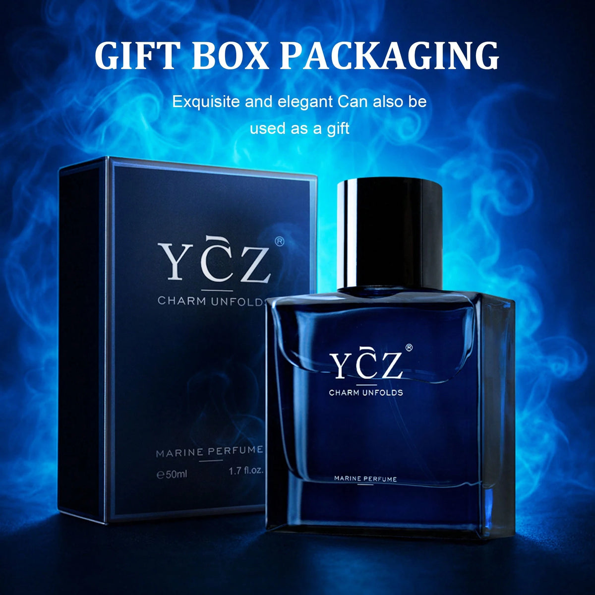 YCZ Men's Cologne 1.7 Oz (50 Ml) – Timeless Gentleman's Fragrance, Long-Lasting Fresh & Captivating Scent, Elegant Daily Wear For Men