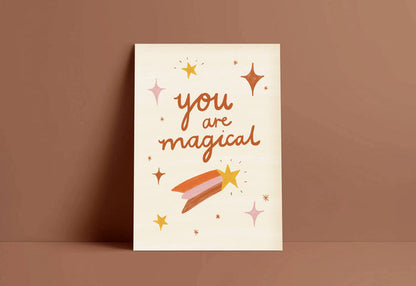 You Are Magical Print - Positive Quote Children's Art Poster