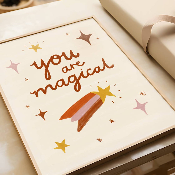 You Are Magical Print - Positive Quote Children's Art Poster
