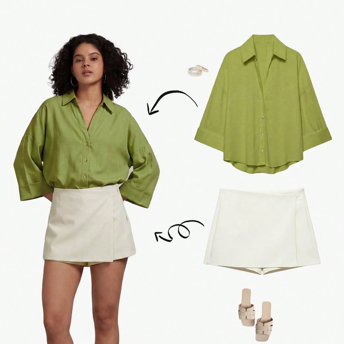 YROOE Women's Casual Simple Versatile Shirt, Minimalist/Business Casual/Daily Commute/Elegant, Fashion Loose Collar Wide Sleeve Blouse For Spring/Summer/Autumn/Winter