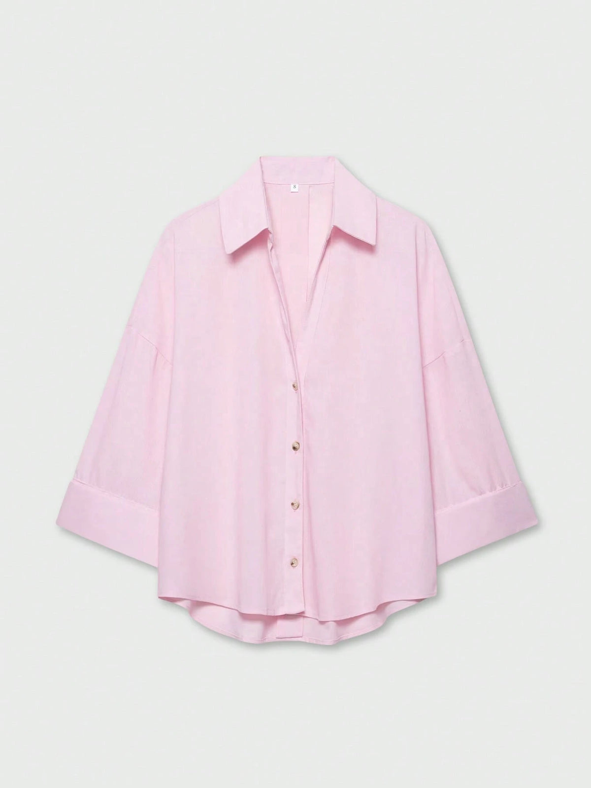 YROOE Women's Casual Simple Versatile Shirt, Minimalist/Business Casual/Daily Commute/Elegant, Fashion Loose Collar Wide Sleeve Blouse For Spring/Summer/Autumn/Winter