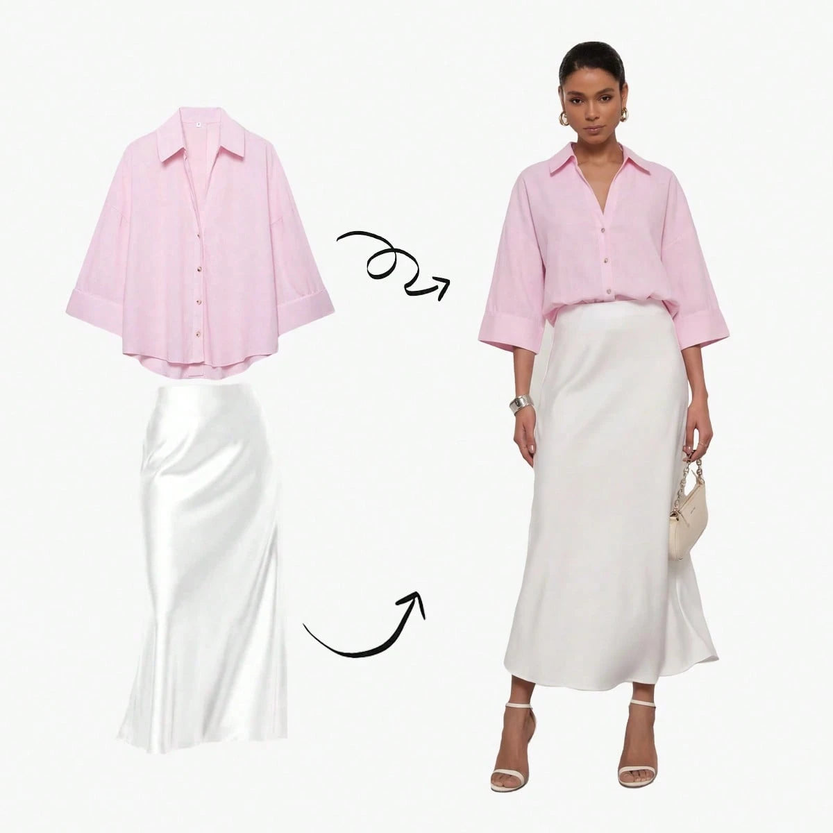 YROOE Women's Casual Simple Versatile Shirt, Minimalist/Business Casual/Daily Commute/Elegant, Fashion Loose Collar Wide Sleeve Blouse For Spring/Summer/Autumn/Winter
