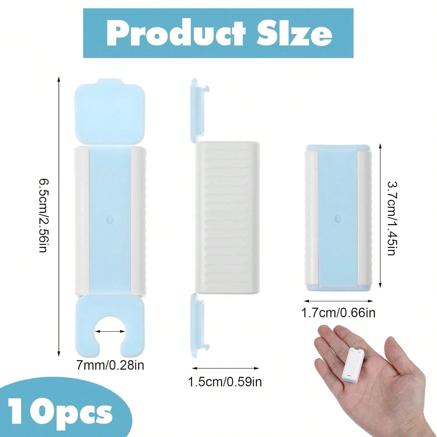 Yuanchu 10Pcs Baby Proof Charger Cord Protectors, Childproof USB Charger Cords Covers Universal Toddlers Safety Phone Power Outlet Protector Covers Electrical Cord Cover(Blue And White)