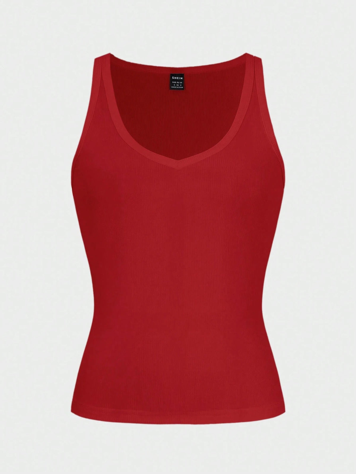 Zavorell Sultry Sexy Style Knit Sports Tank Top, Slim Fit Red Tank Top Women Red Top Women Red Tank Tops