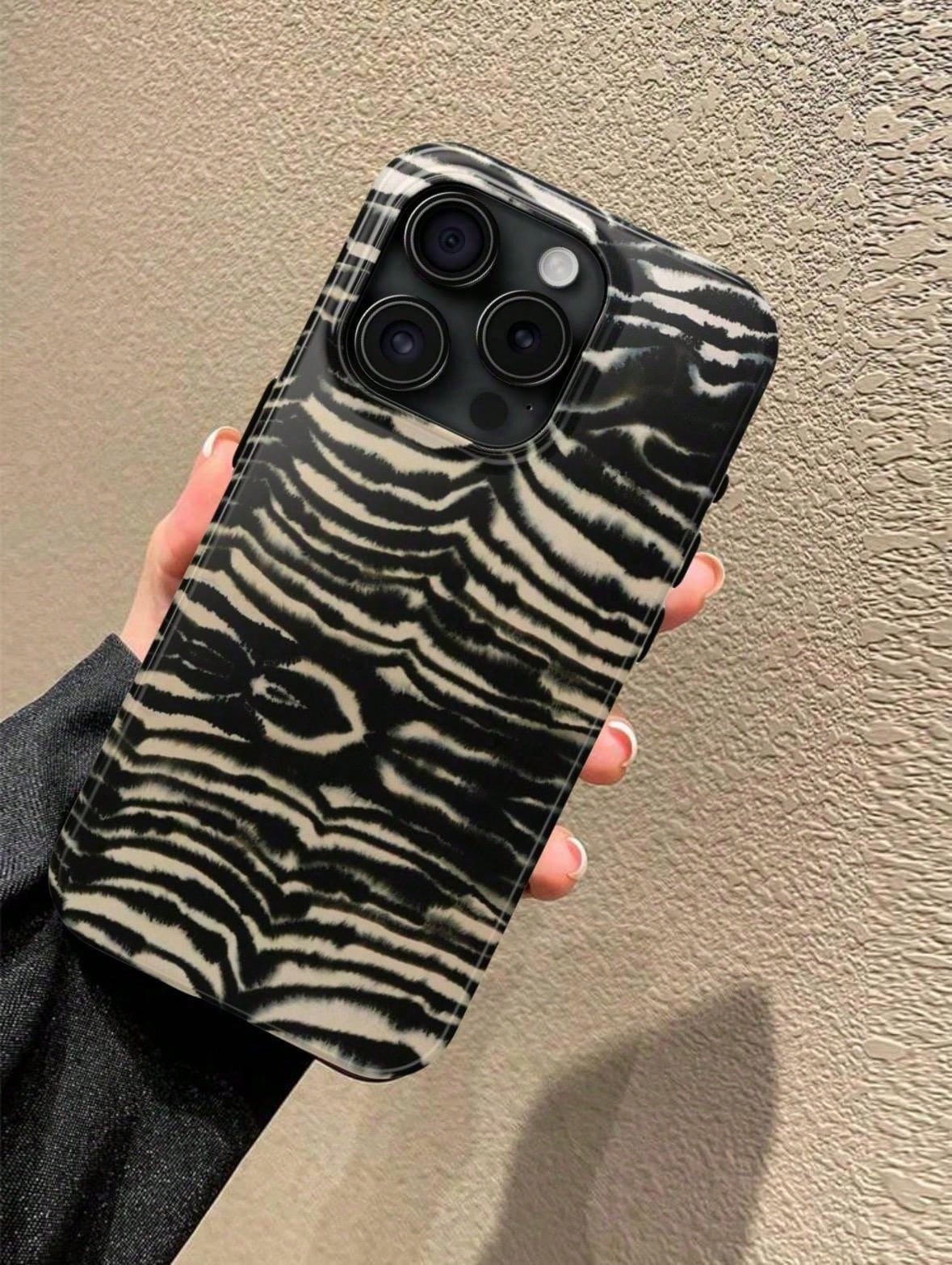 Zebra Print Protective Phone Case For IPhone17 16 15 14 13 12 11 Pro Max- Dual Layer Shockproof Cover With Polycarbonate Shell & TPU LiningSuitable For IPhone 17 Air