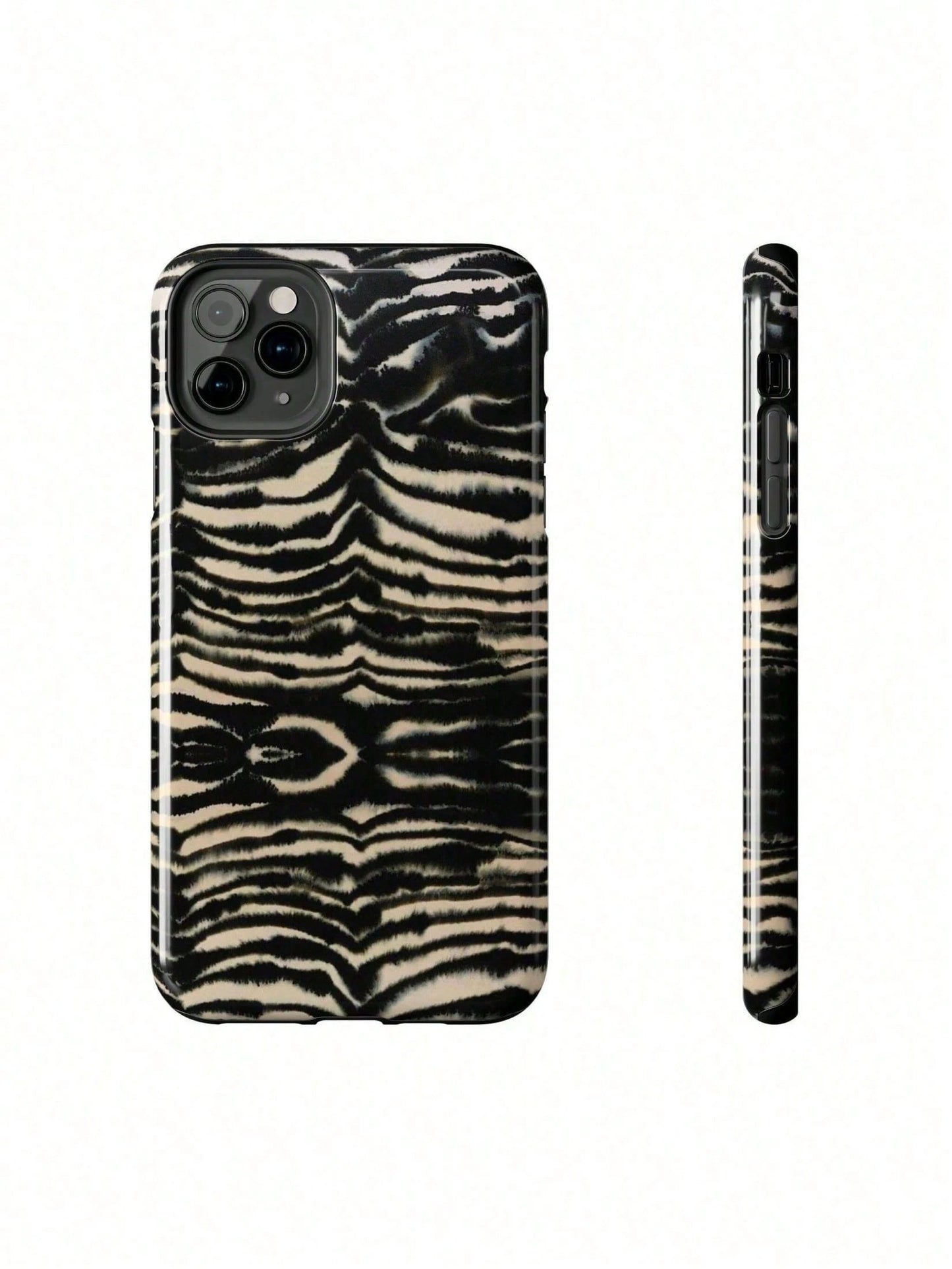 Zebra Print Protective Phone Case For IPhone17 16 15 14 13 12 11 Pro Max- Dual Layer Shockproof Cover With Polycarbonate Shell & TPU LiningSuitable For IPhone 17 Air