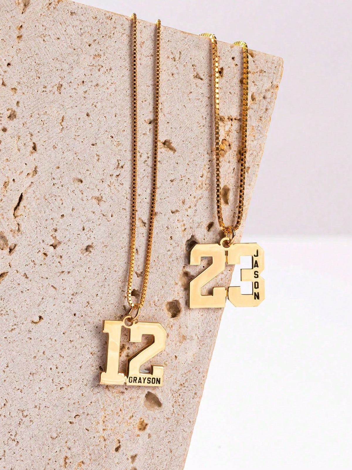 [ZzAi Custom]1pc Customized Number Name Necklace- Number Baseball Necklace- Personalized Basketball Number Pendant Necklace- Sports Jewelry